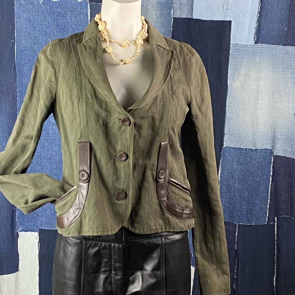 Mackage Woman’s Military Style Lined Blazer Sz S - Picture 2 of 16